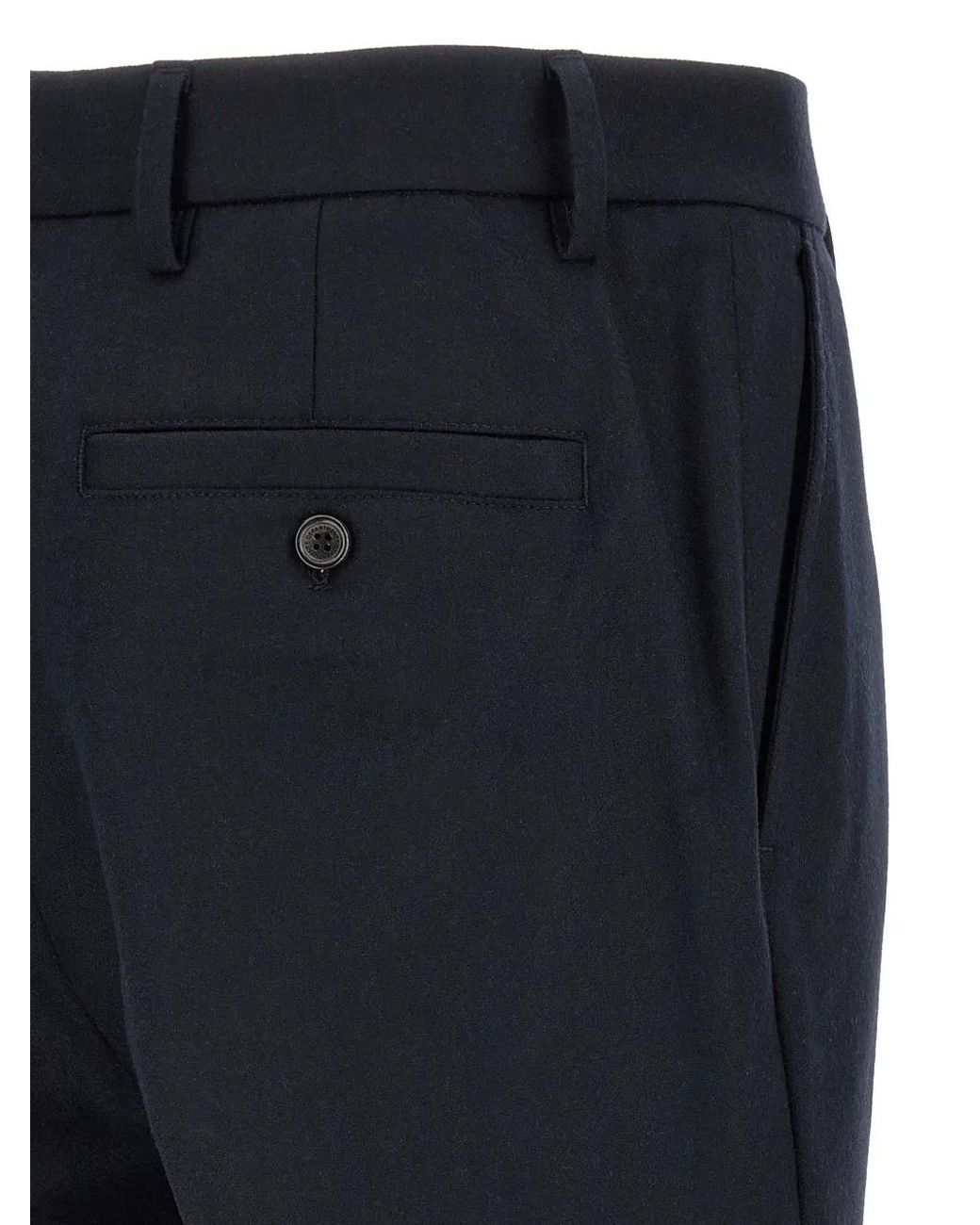 Department 5 Blue Gin Pleated Wide-Leg Trousers for men