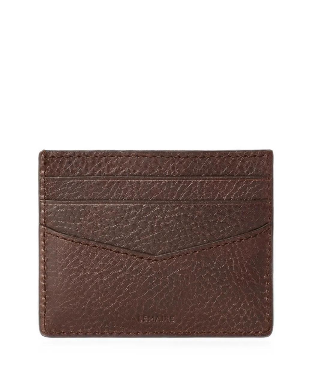 Lemaire Brown Gear Card Holder