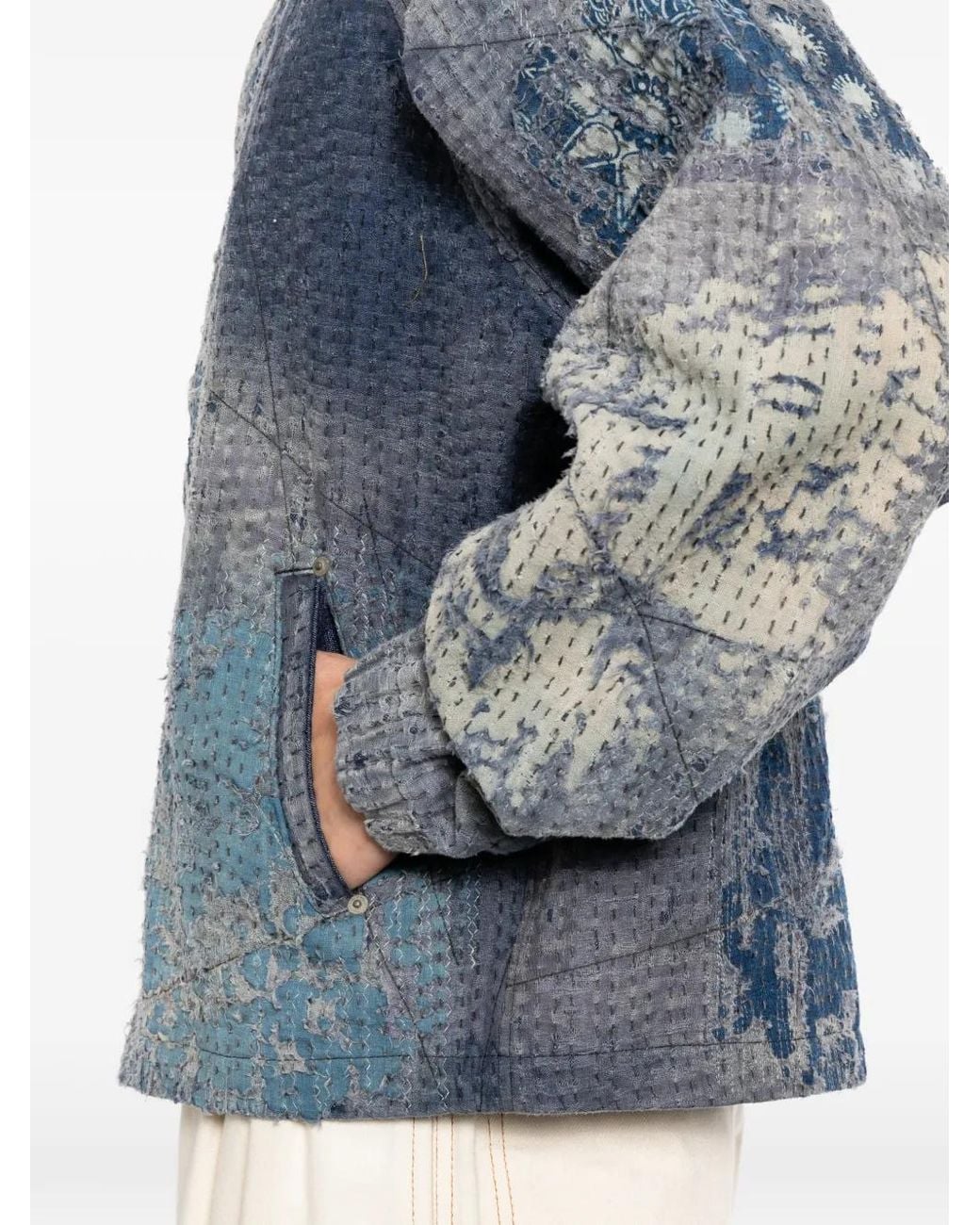 Kafeneo by TBF Blue Graphic-Print Jacket for men