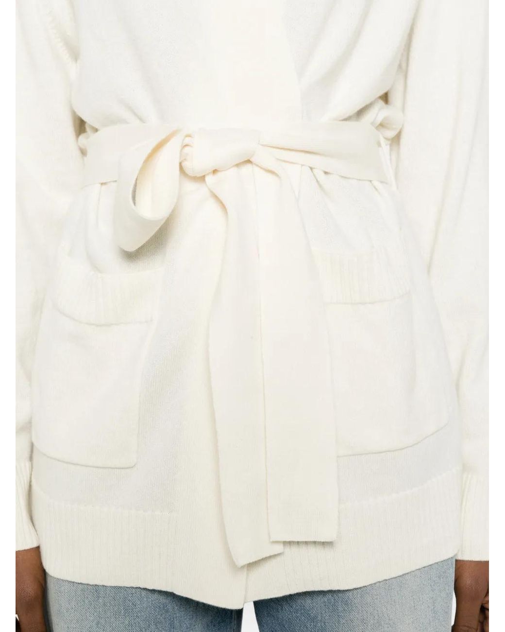 Bompard White Belted Pocket Jacket