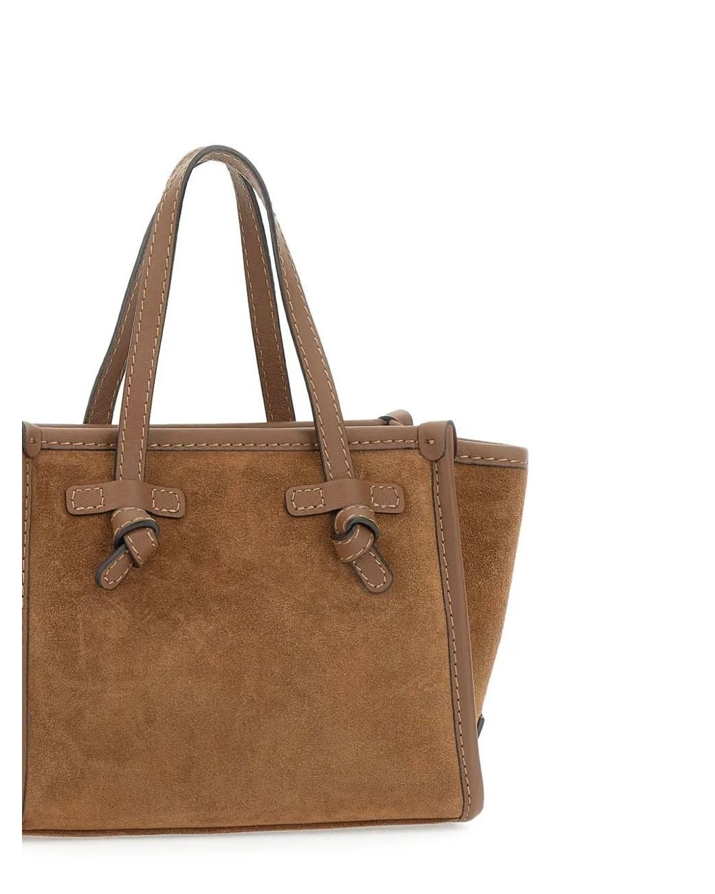 MARCELLA CLUB Brown Suede Tote Bag