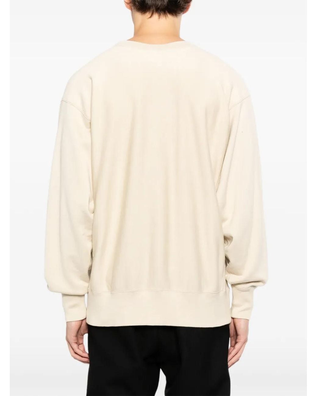 Kaptain Sunshine White Crewneck Knitted Sweatshirt for men