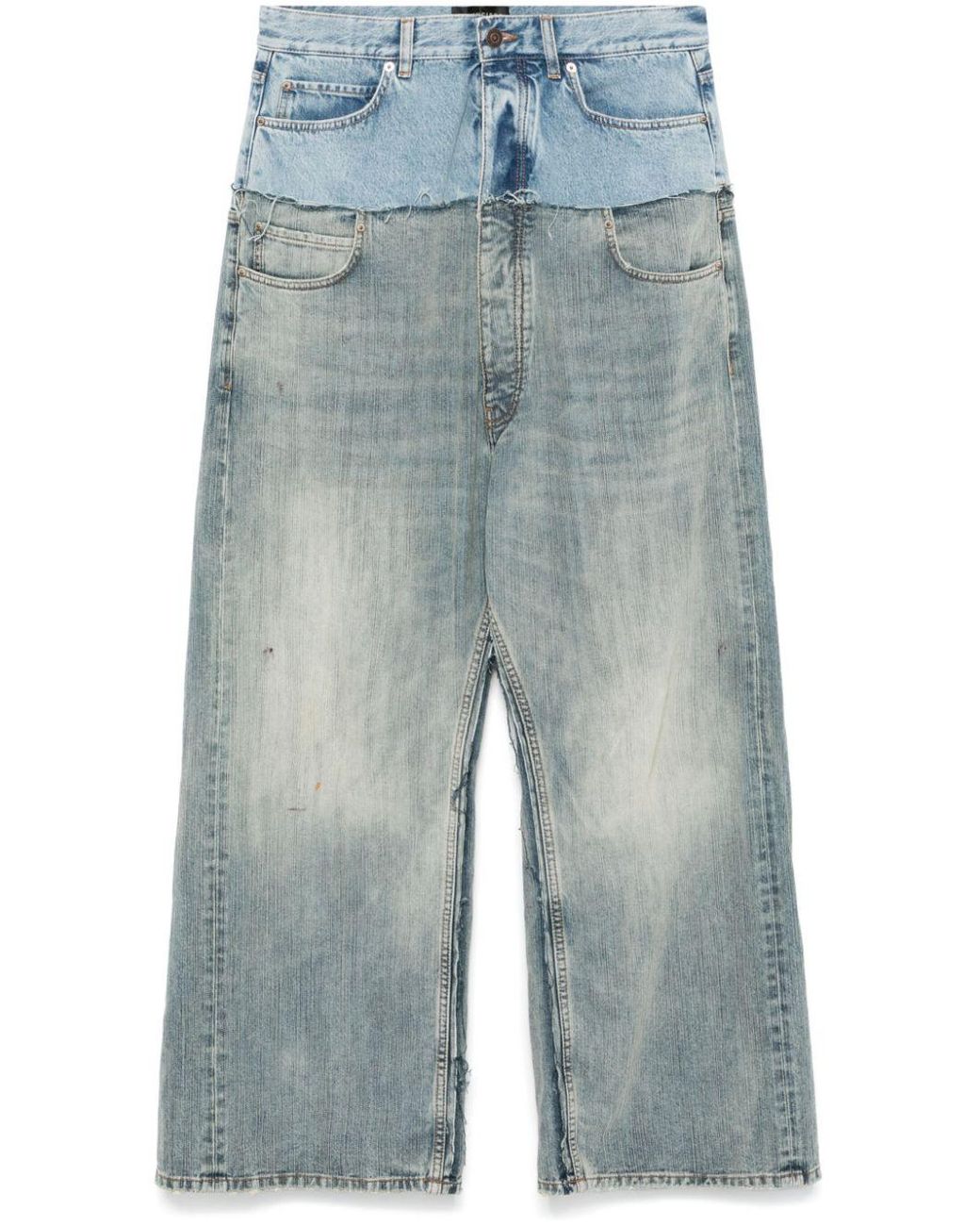 Balenciaga Cut-Up Jeans in Blue | Lyst