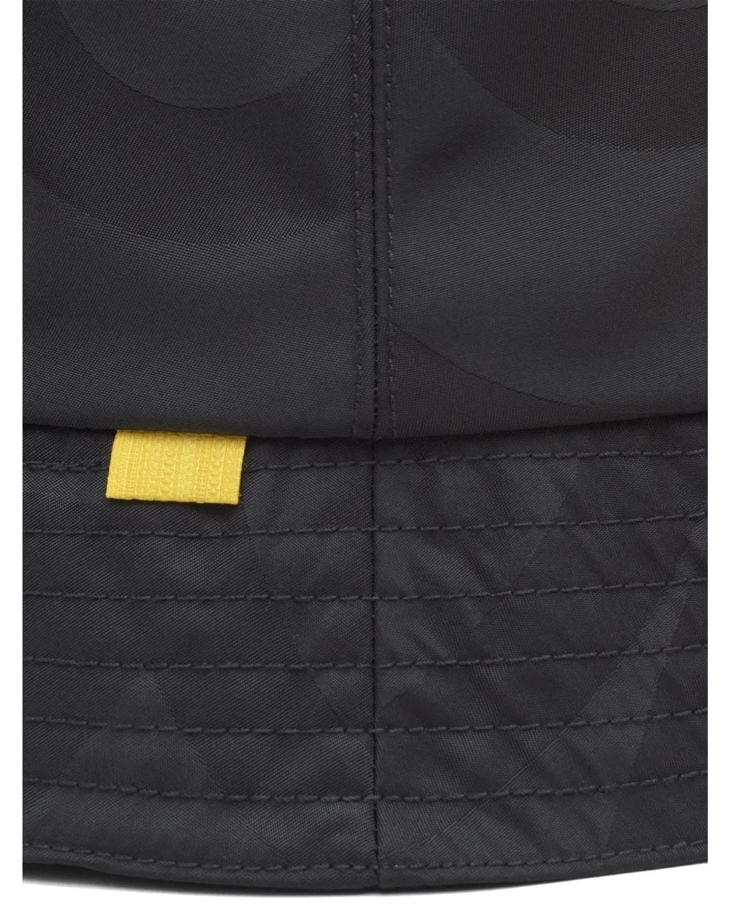 Marc Jacobs Black Monogram-Pattern Bucket Hat