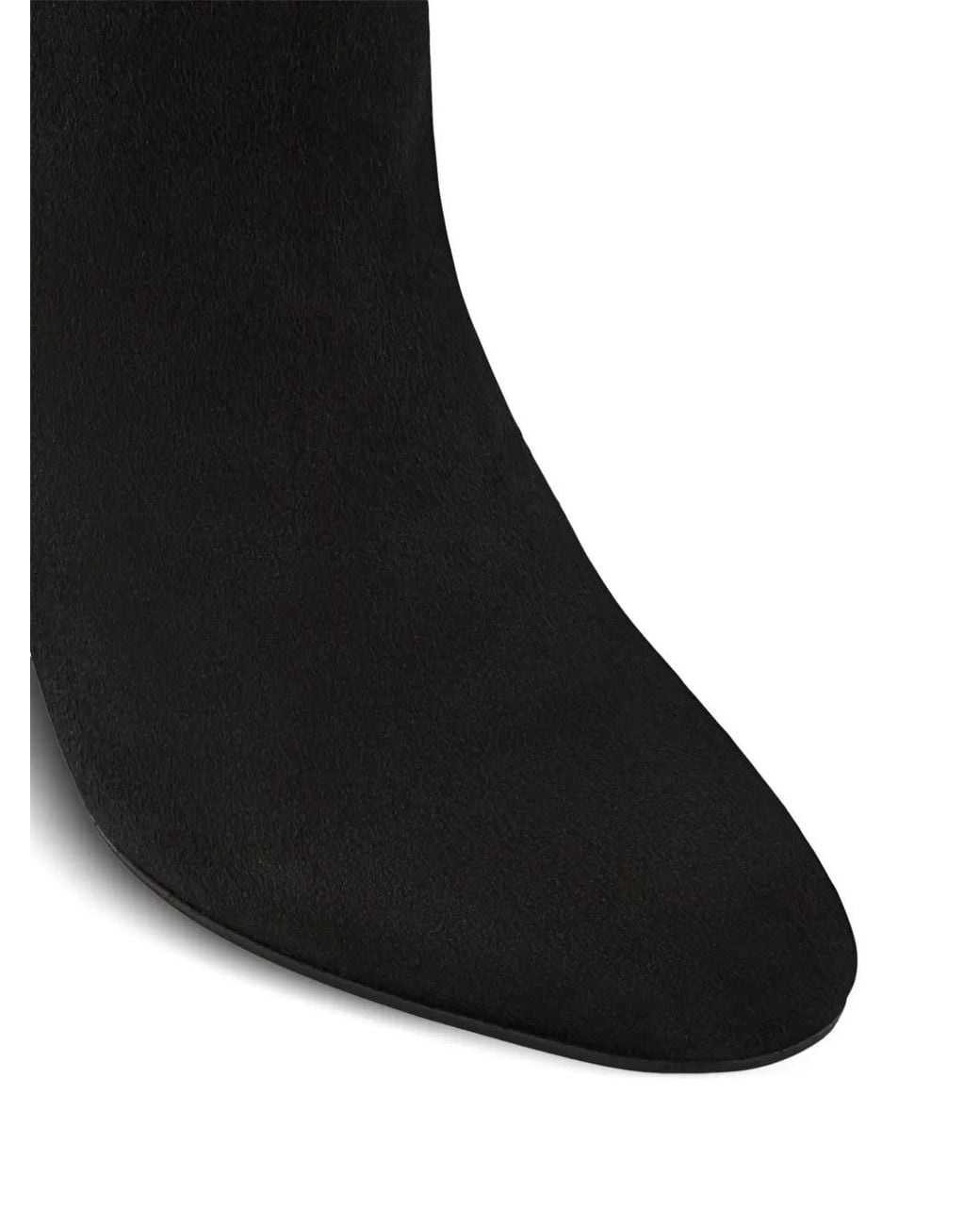 Aquazzura Black 85Mm Very Bow Tie Boots