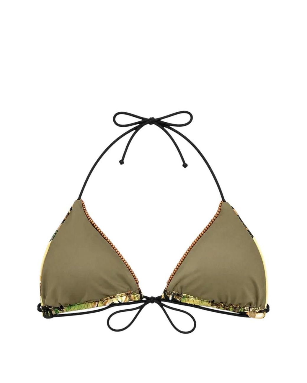 Miss Bikini Metallic Tropical-Print Bikini