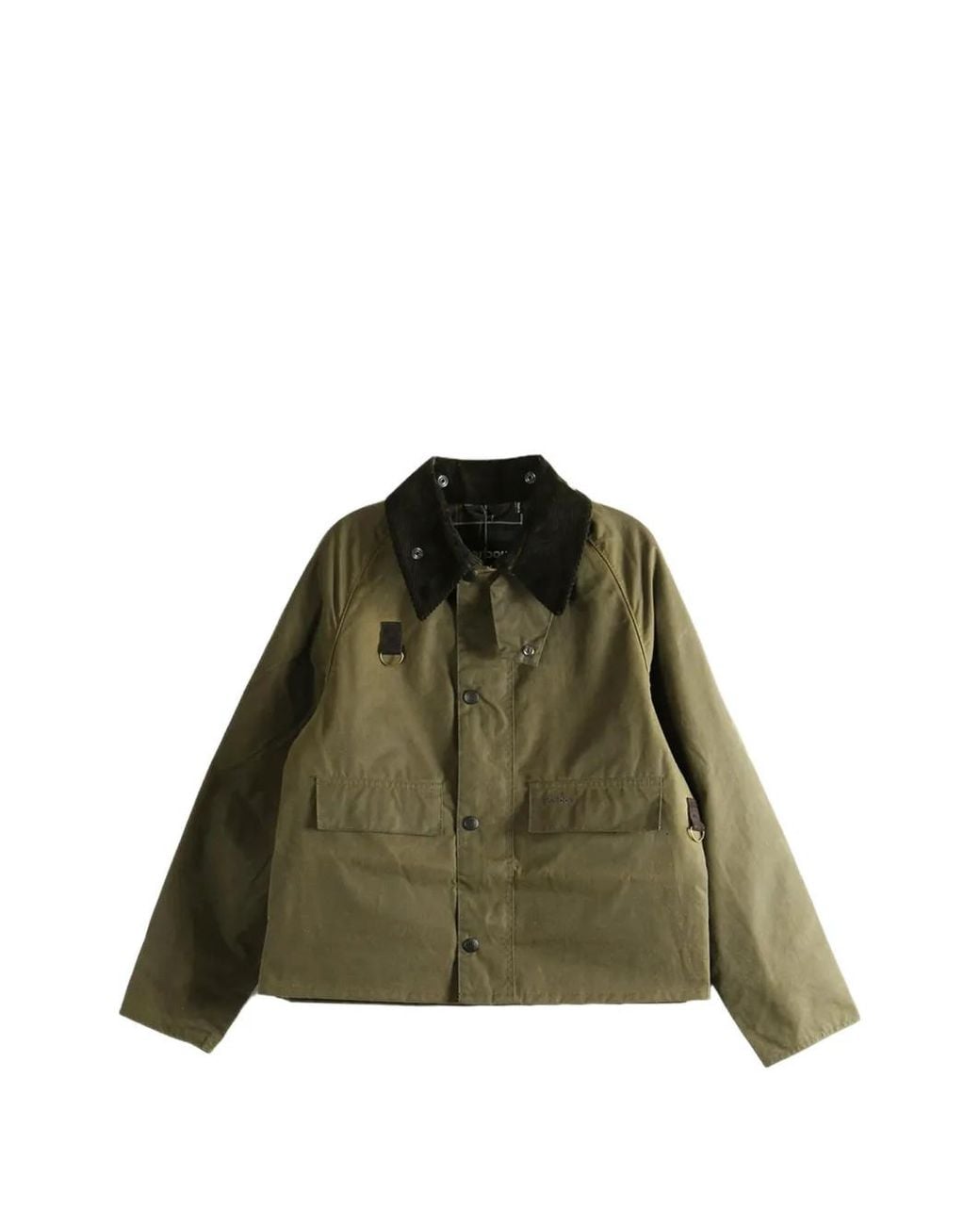 Barbour Green Spey Slim Waxed Jacket for men
