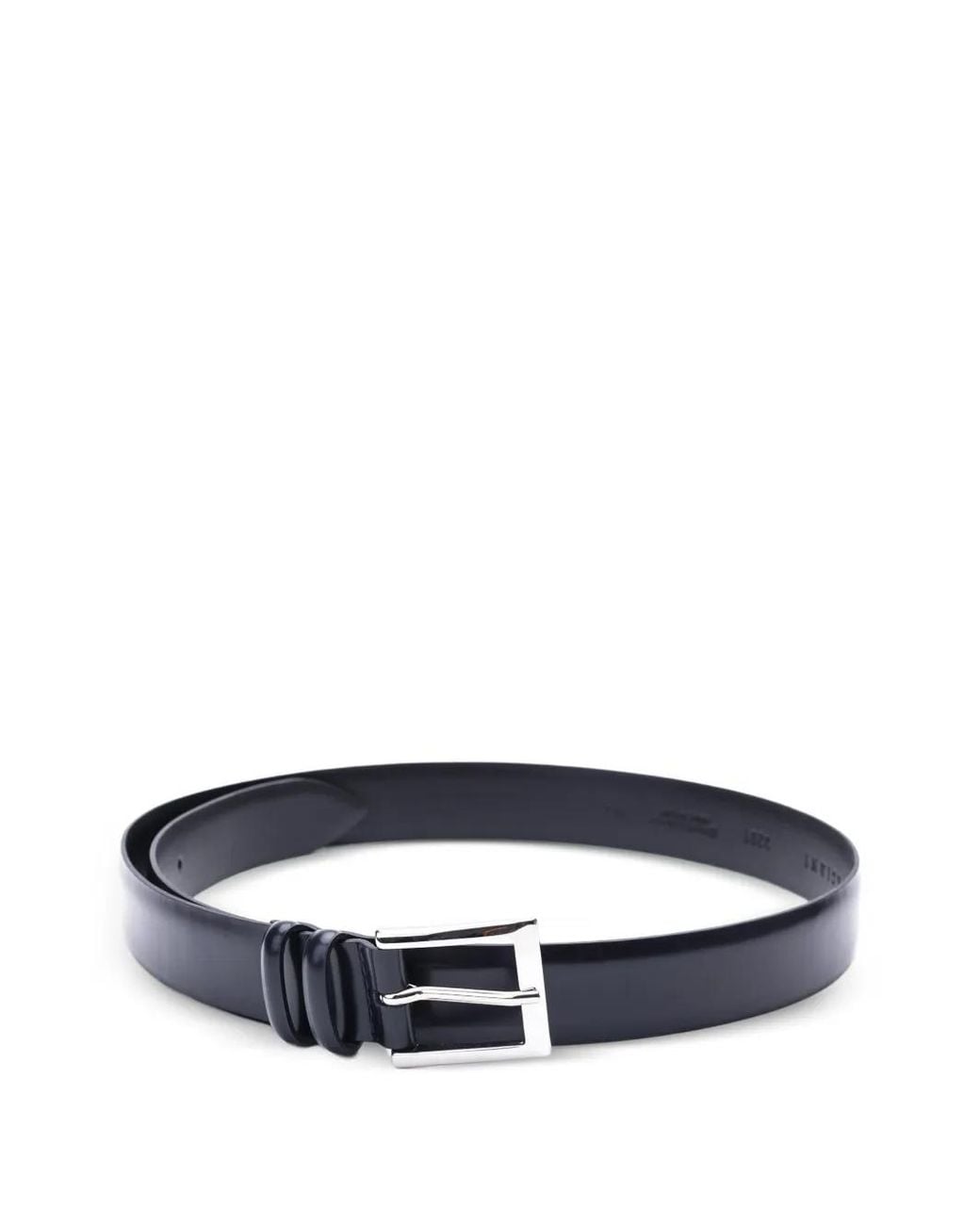 Orciani Blue Buckle-Fastening Leather Belt for men
