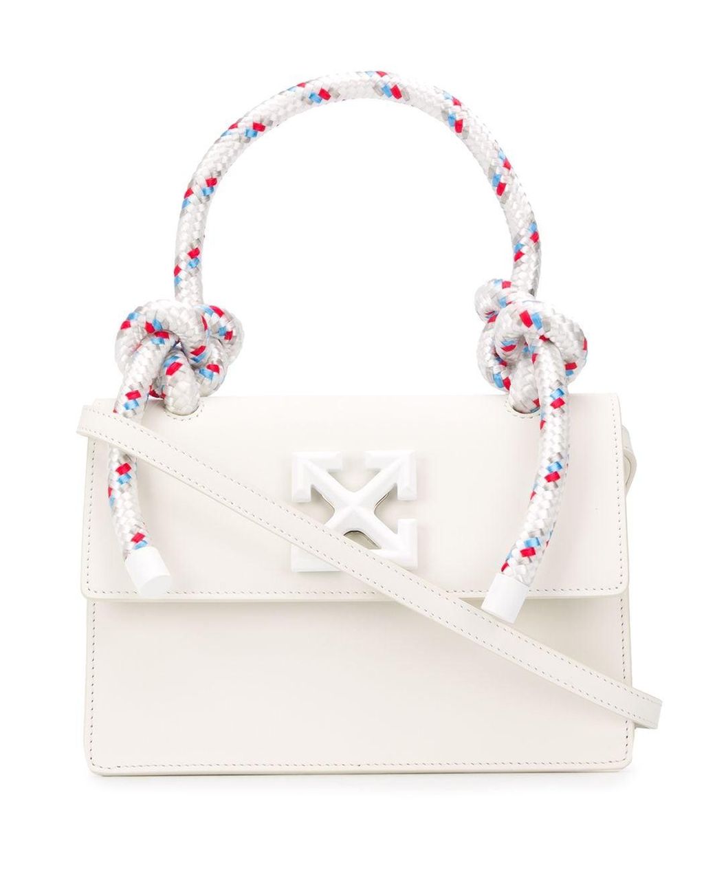 Off White c o Virgil Abloh Rope Handle Mini Tote Bag in White Lyst Canada