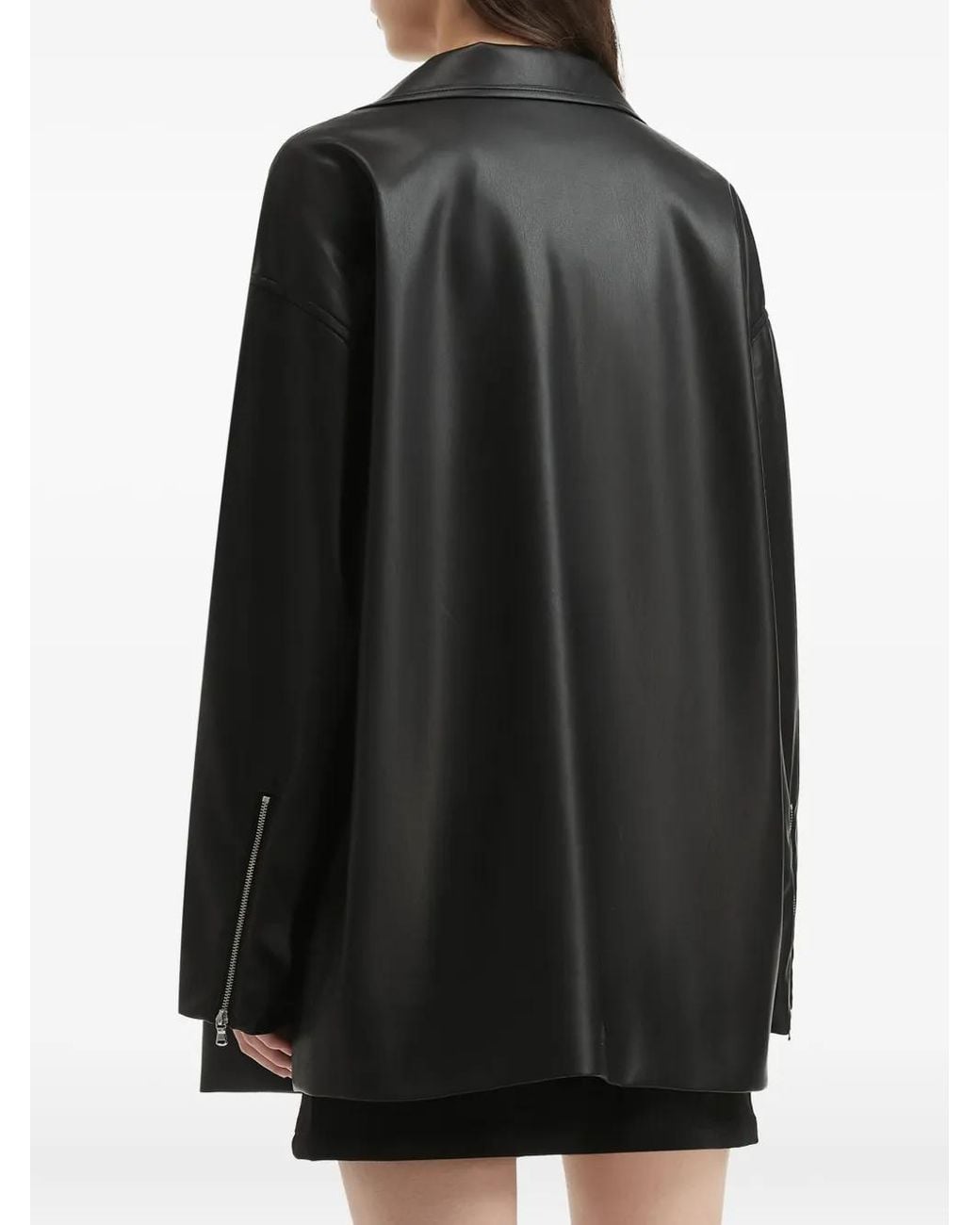 B+ AB Black Zip-Front Panelled Jacket