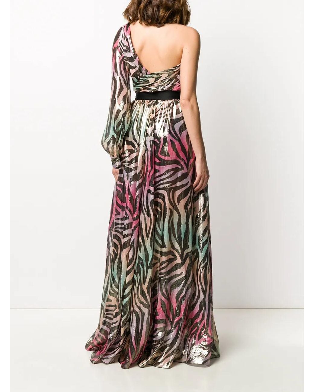 Philipp Plein Pink Jungle Maxi Dress