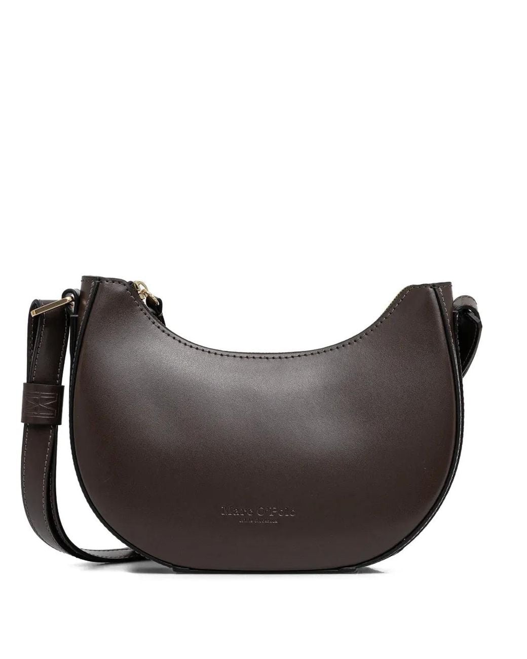 Marc O' Polo Gray Topstitched Zip Bag