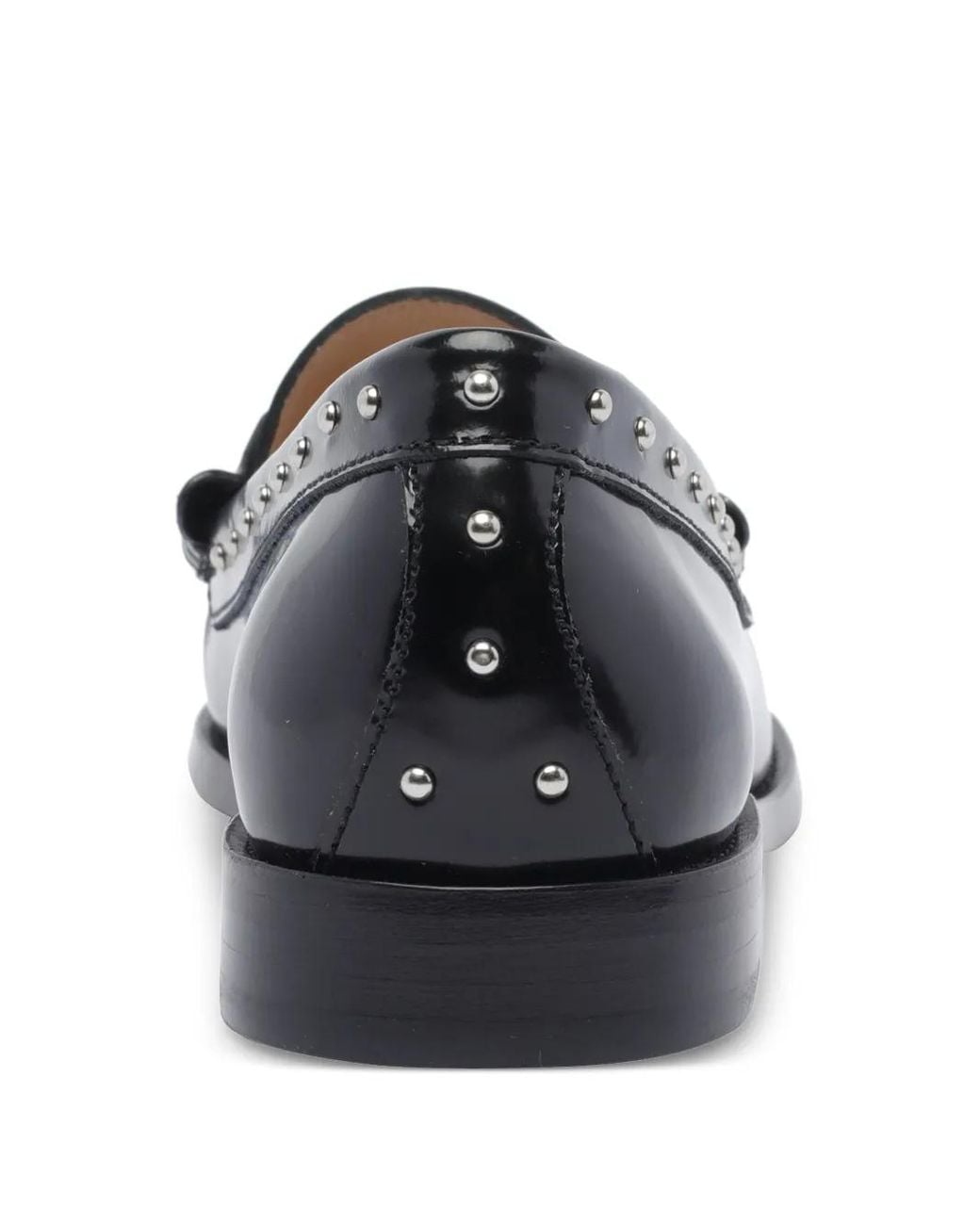 Stuart Weitzman Black Tassel Stud Loafers