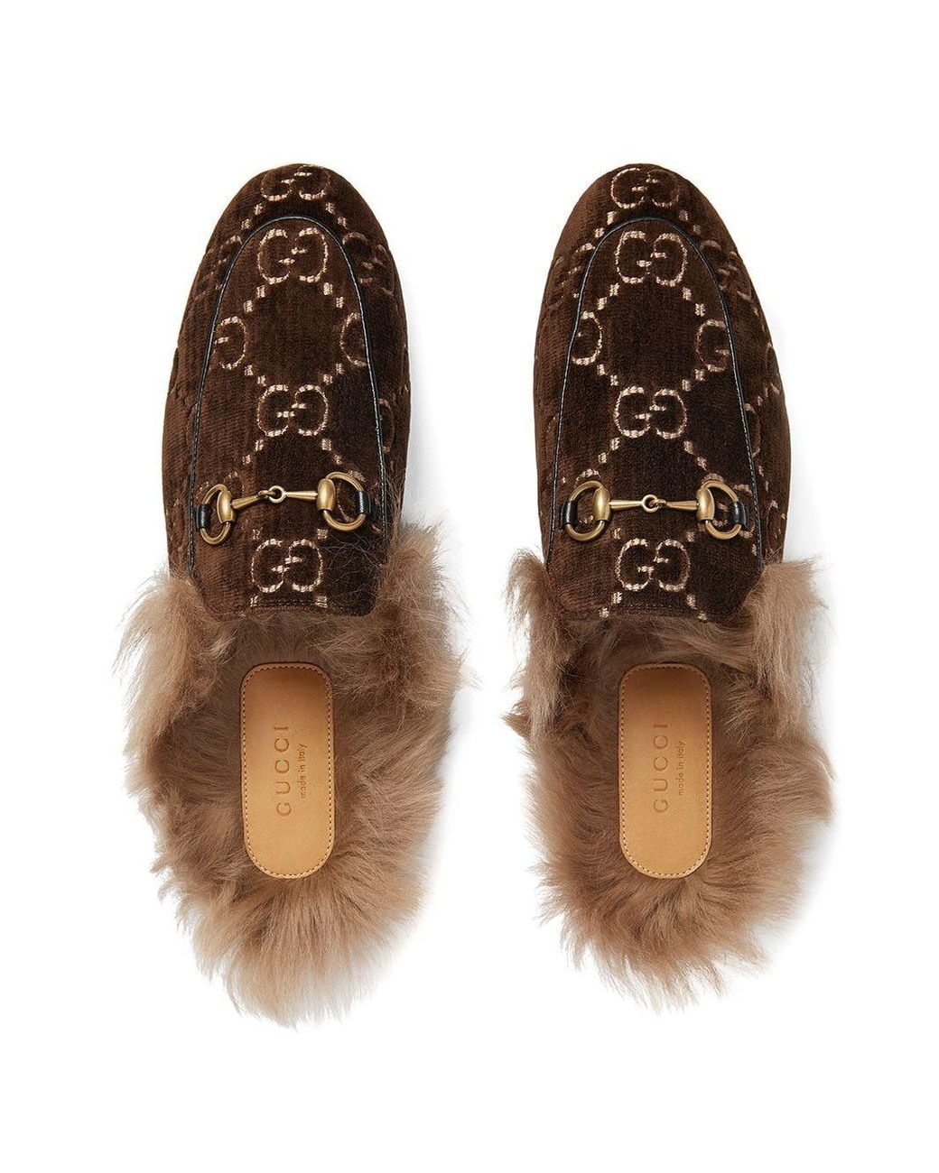 princetown gg velvet slipper
