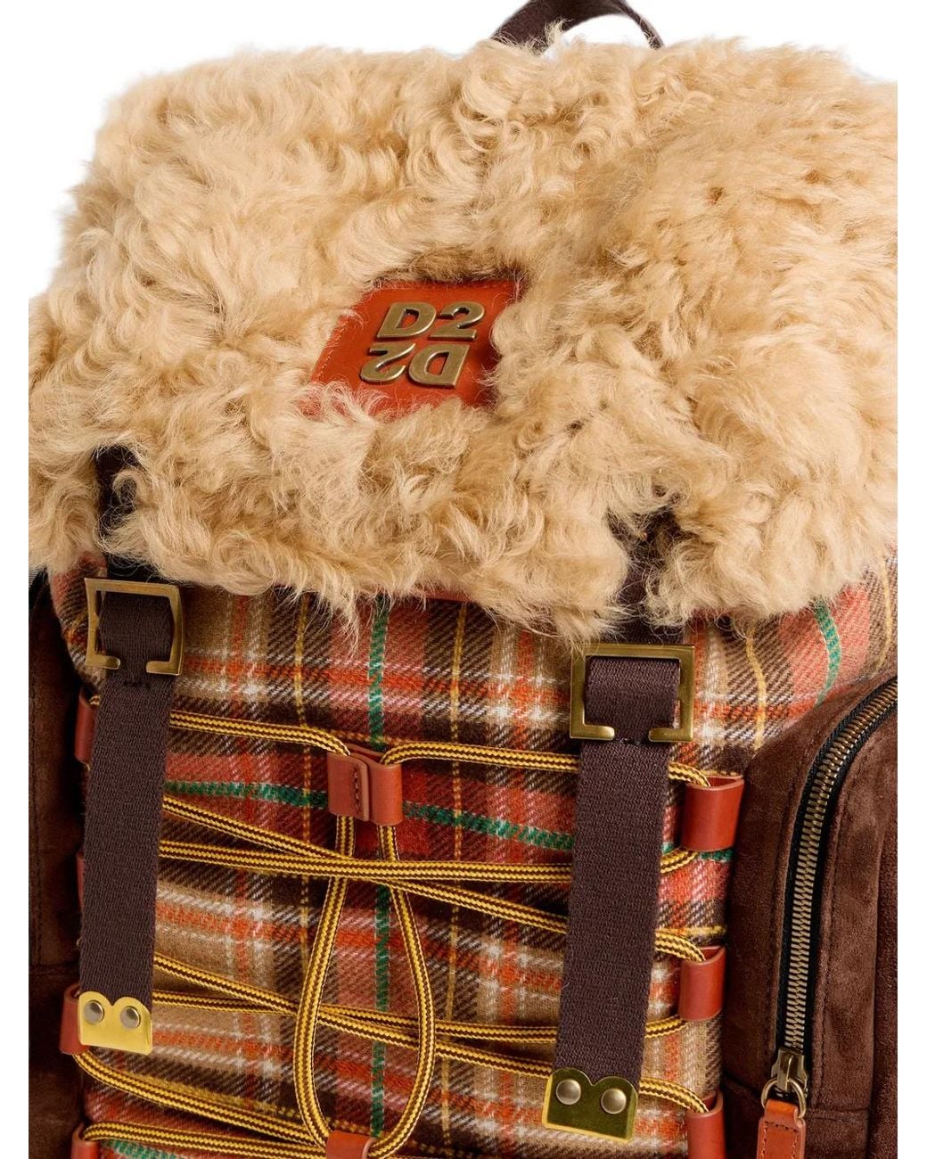 DSquared² Brown D2 Cottage Backpack for men