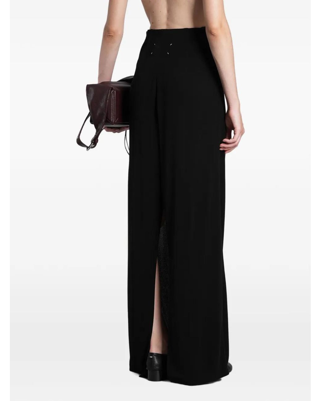 Maison Margiela Black Four Stitches Maxi Skirt