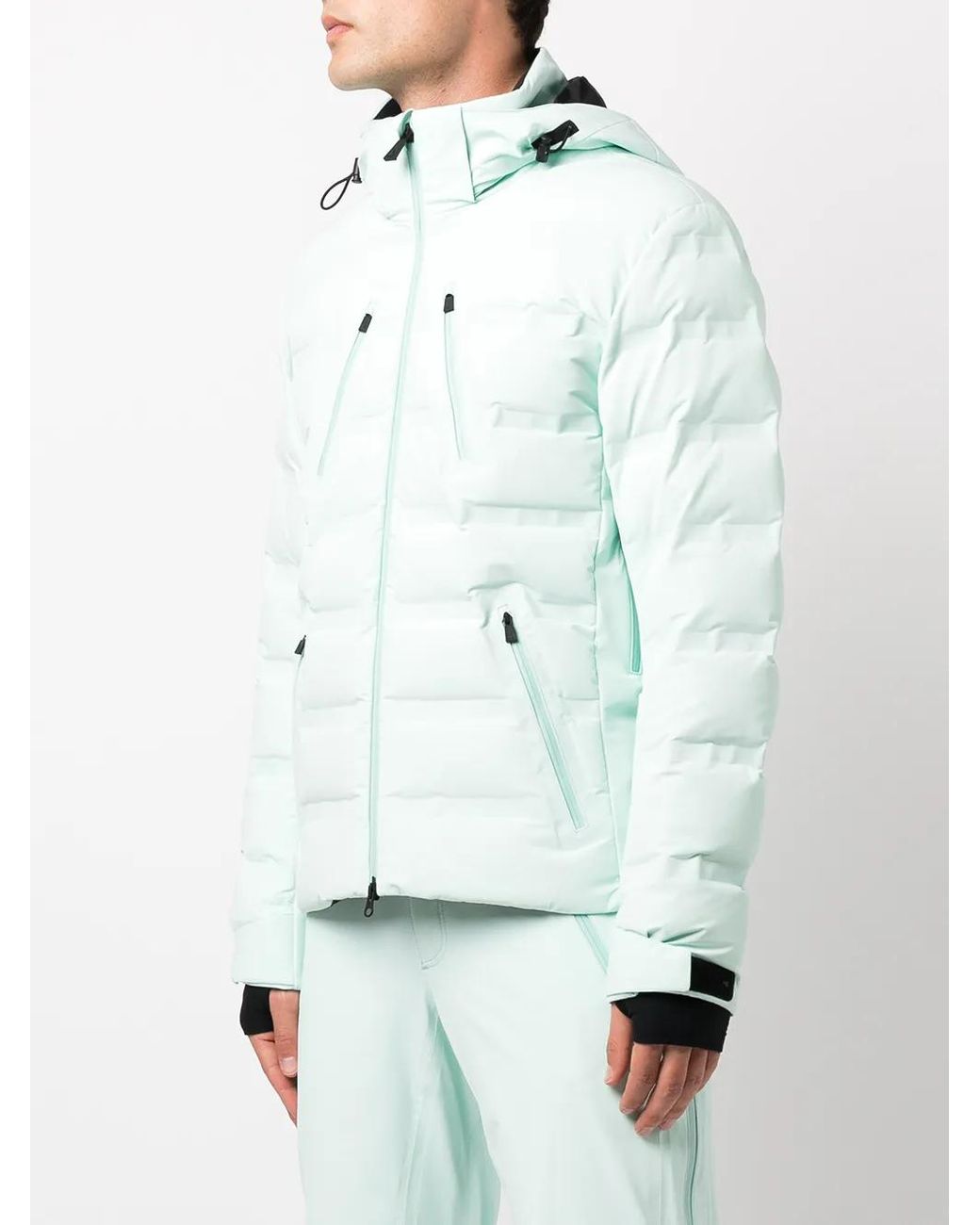 Aztech Mountain Blue Nuke Suit Down Ski Jacket for men