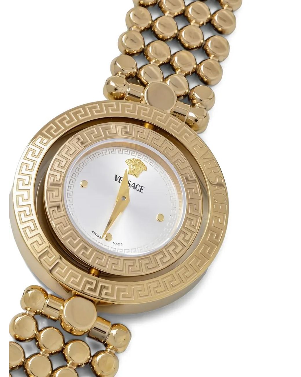 Versace Metallic Round-Face 32Mm Watch