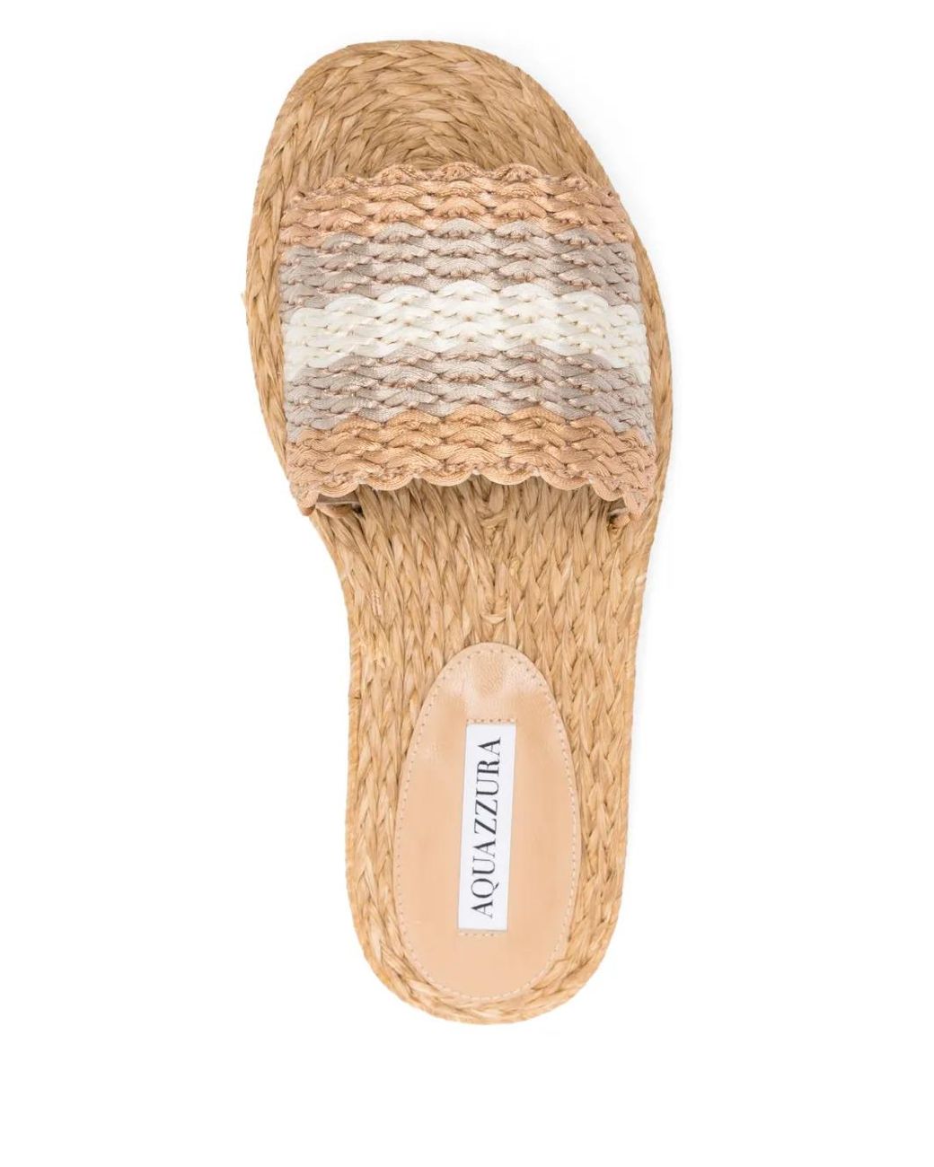 Aquazzura Natural Pya Slides
