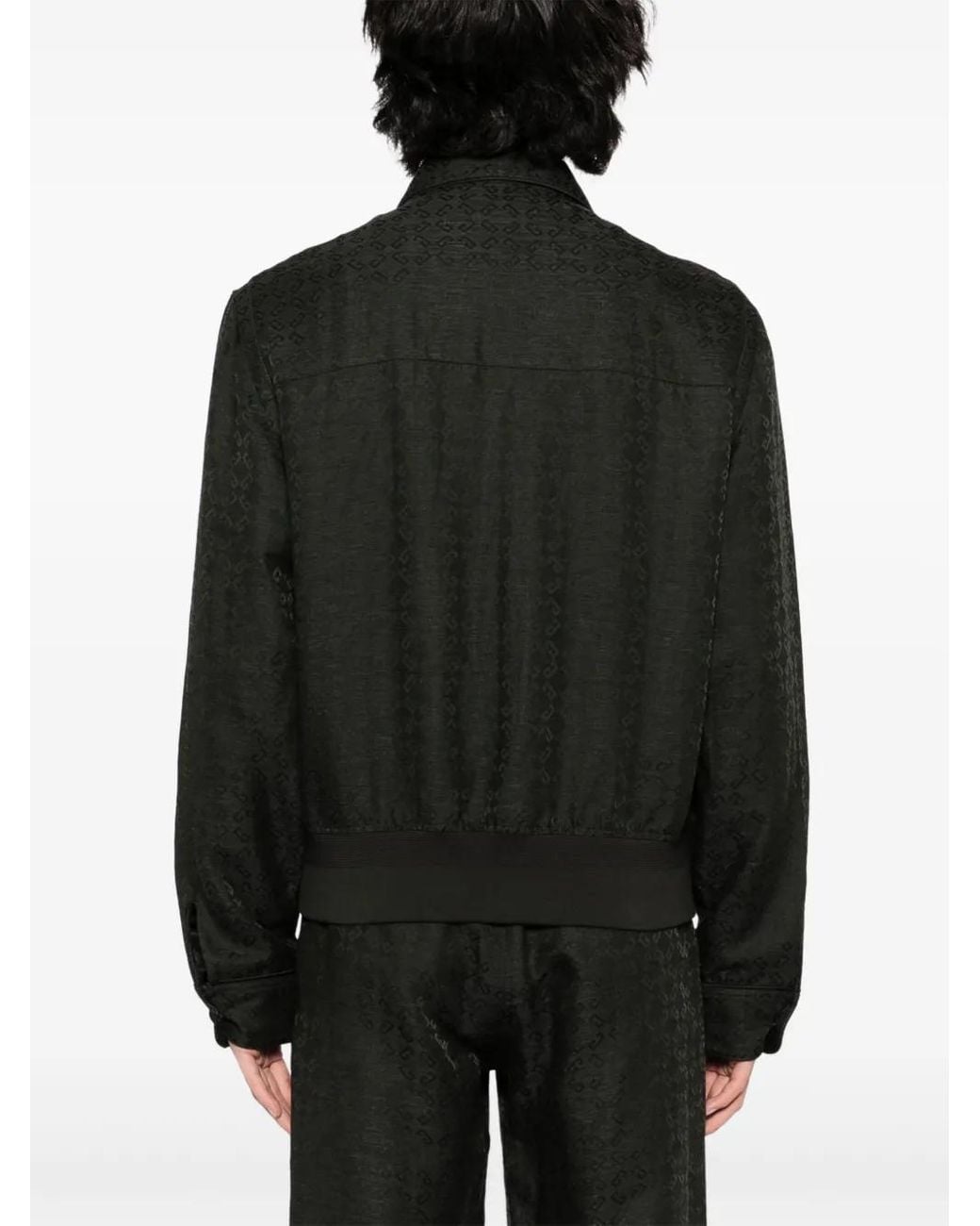 Giacca Con Stampa Monogramma di Givenchy in Black da Uomo