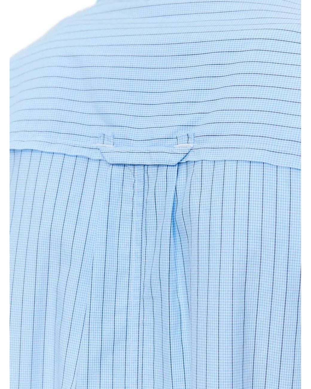 mfpen Blue Essay Stripe-Pattern Shirt for men
