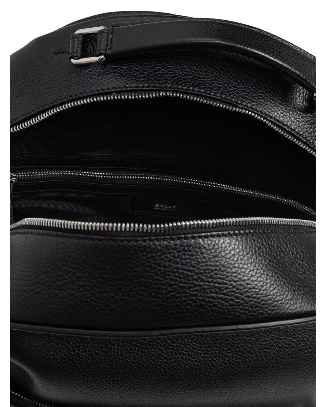 Bally Black Capitol Zip Backpack for men