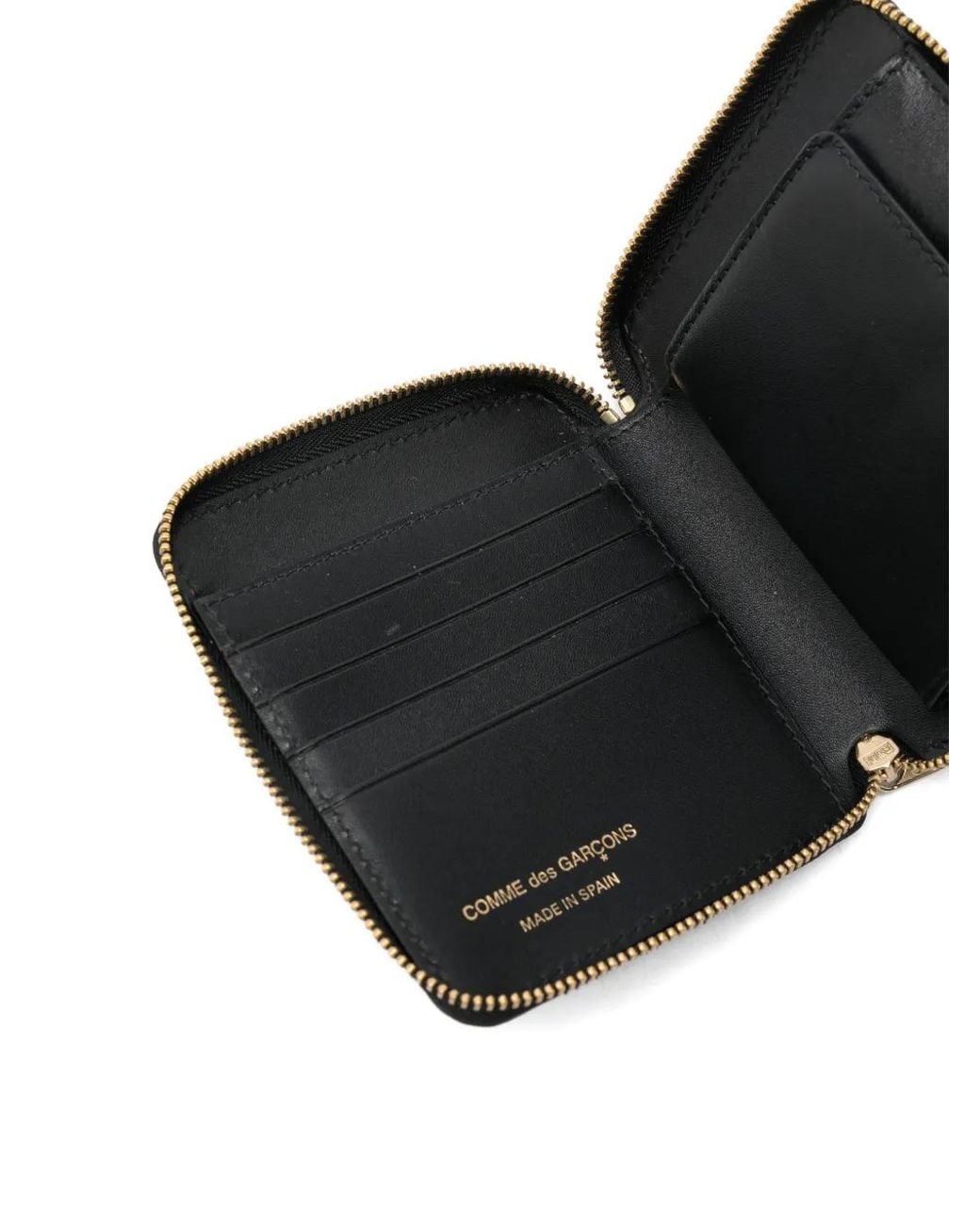 Comme des Garçons Blue Patchwork Zip Wallet