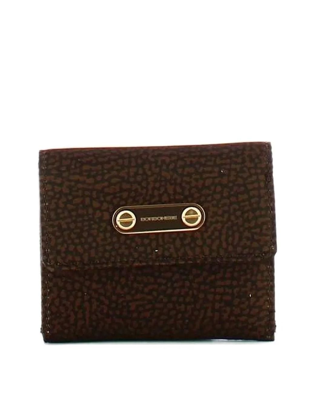 Borbonese Brown O.P. Print Wallet