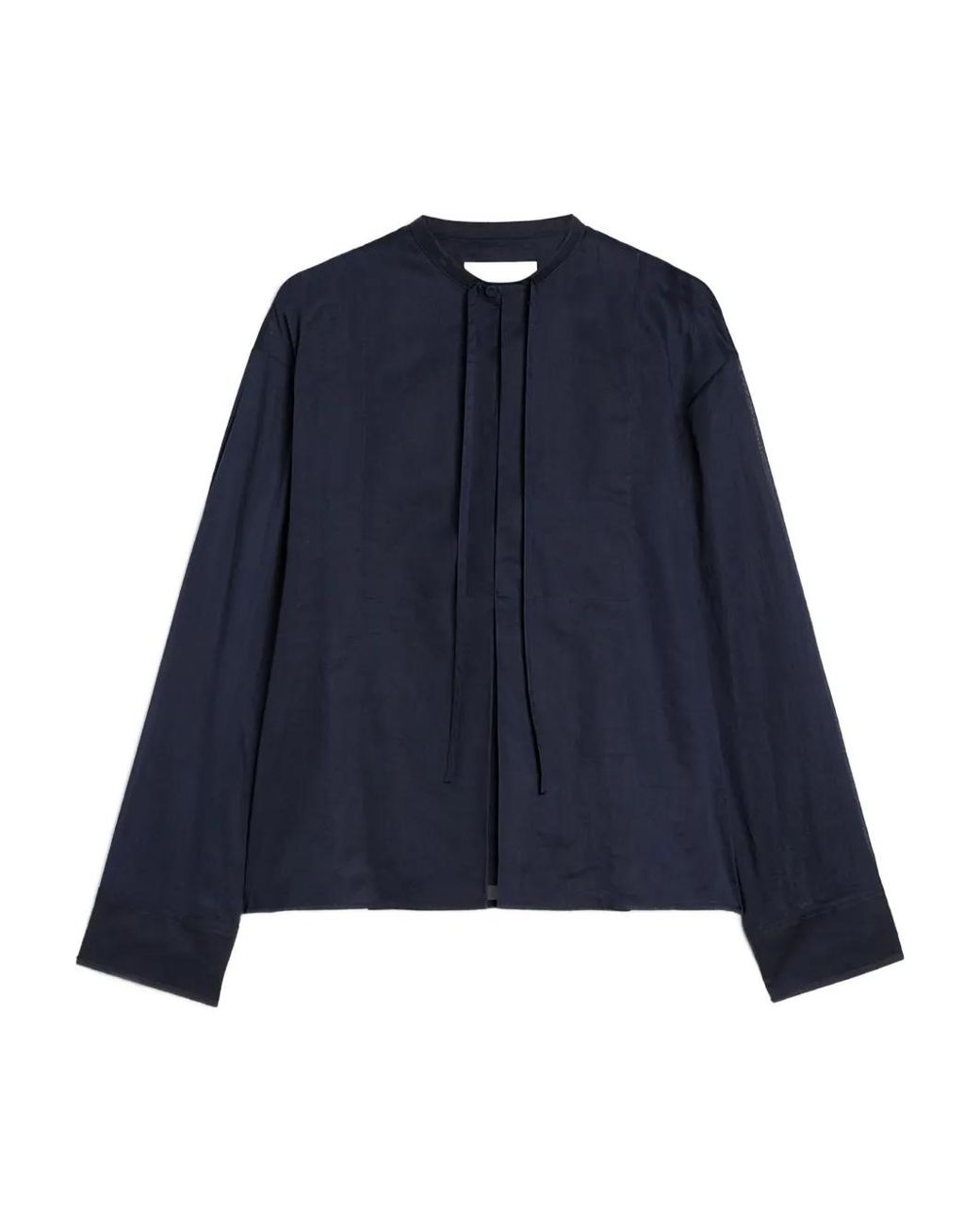 Jil Sander Blue Cotton Organdy Shirt