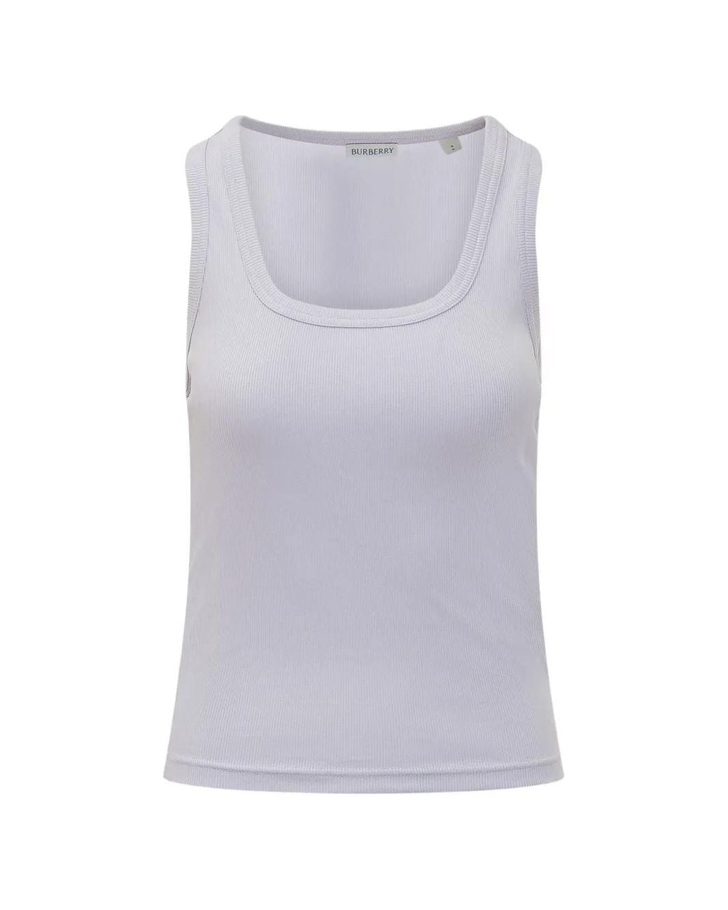 Burberry Gray Festival Ribbed Tank Top
