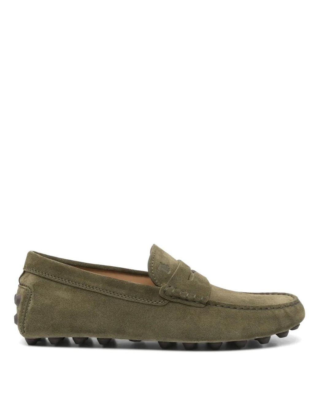 Tod's Green Gommino Bubble Loafers for men