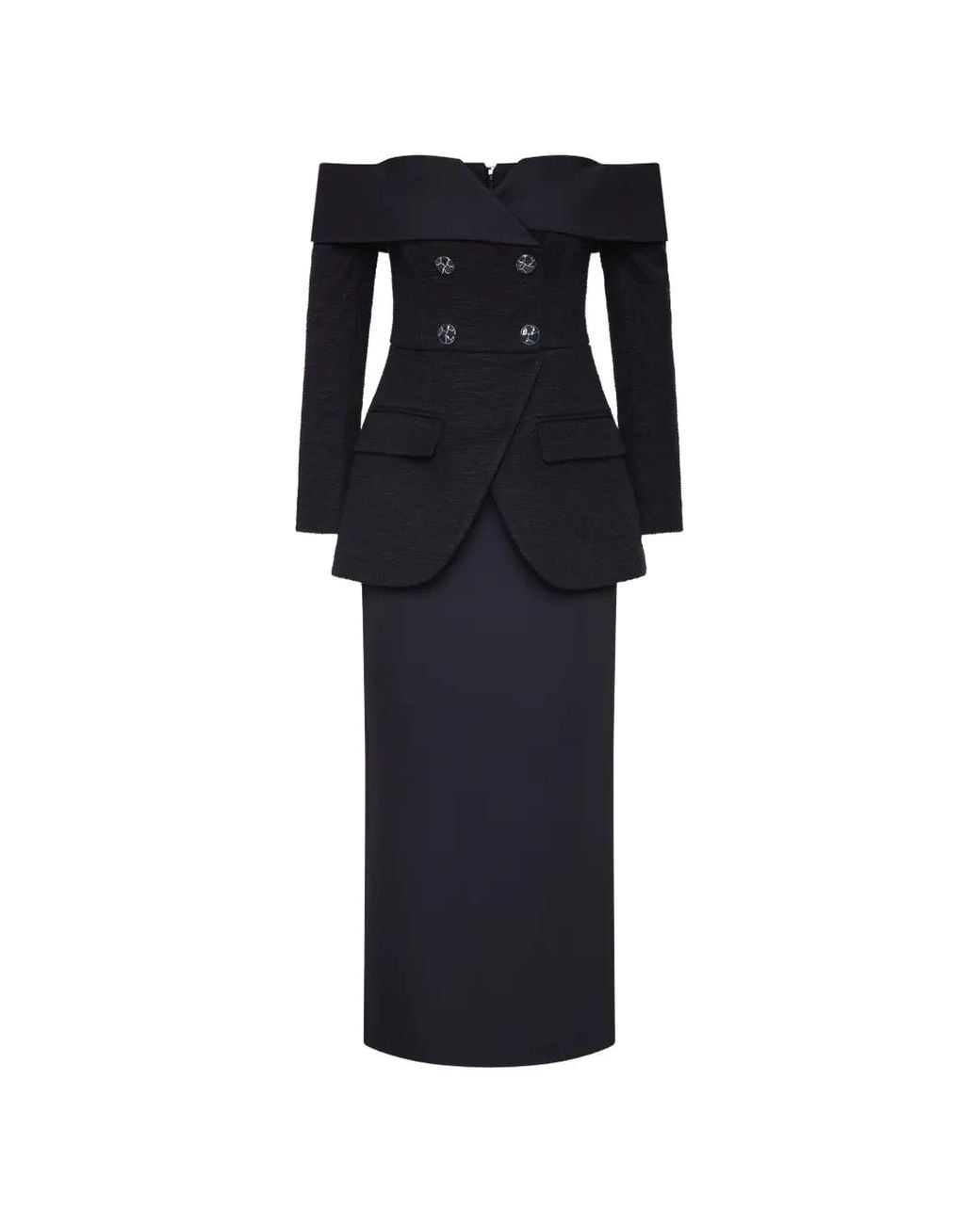Rebecca Vallance Black London Midi Dress