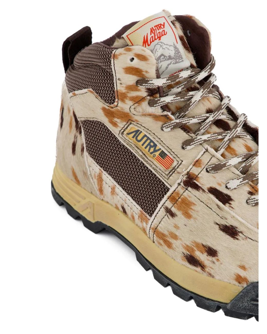 Autry Multicolor Bottines Malga À Imprimé Vache