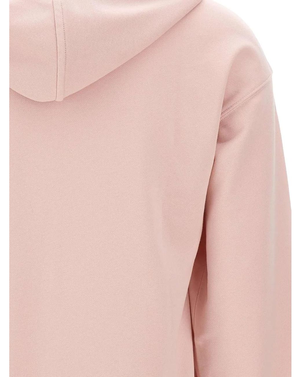 Lacoste Pink Badge Accent Fleece Hoodie