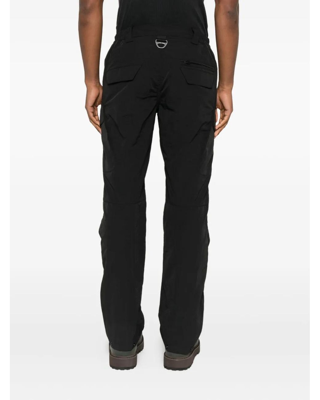JG1 Black Cargo Pocket Trousers for men
