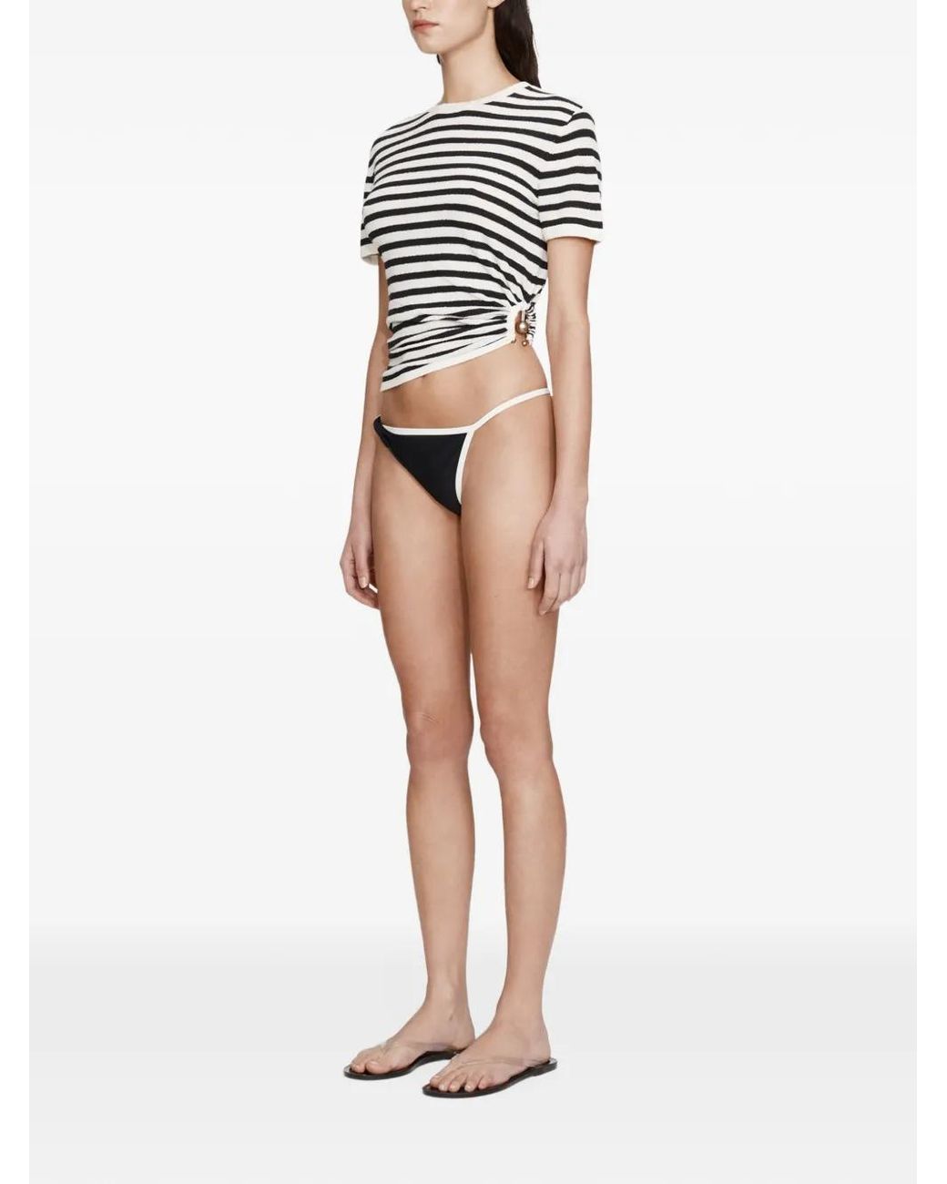 Christopher Esber Black Onda Twisted Bikini Briefs