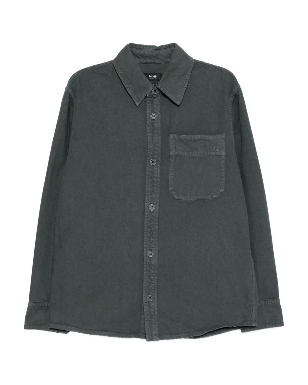 A.P.C. Green Twill Shirt Jacket for men
