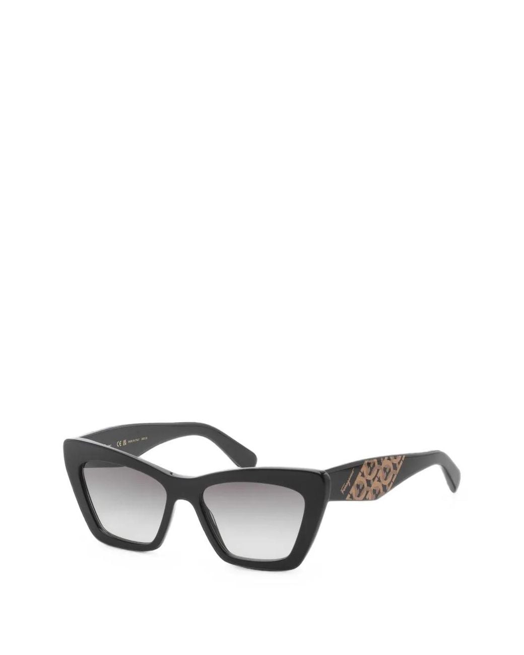 Ferragamo Eyewear Metallic Cat-Eye Frame Sunglasses