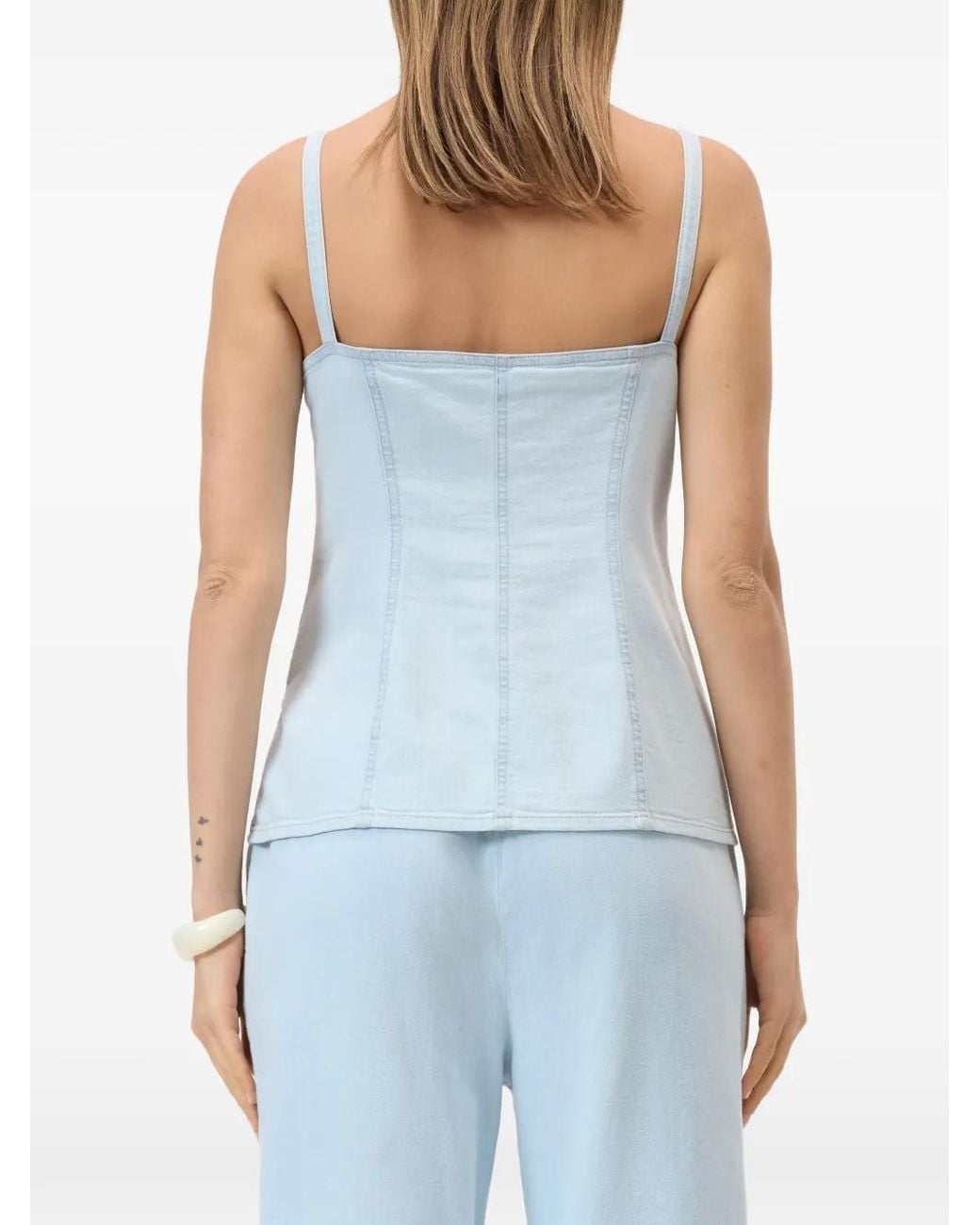 Top Con Tira Closed de color White