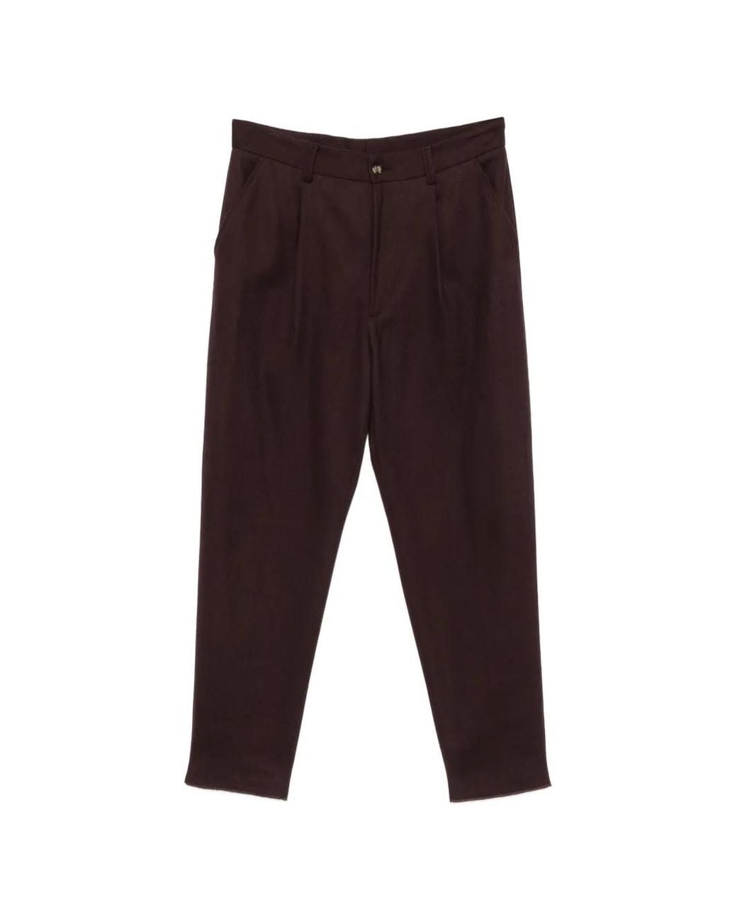 Eleventy White Pleated-Front Tailored Trousers for men