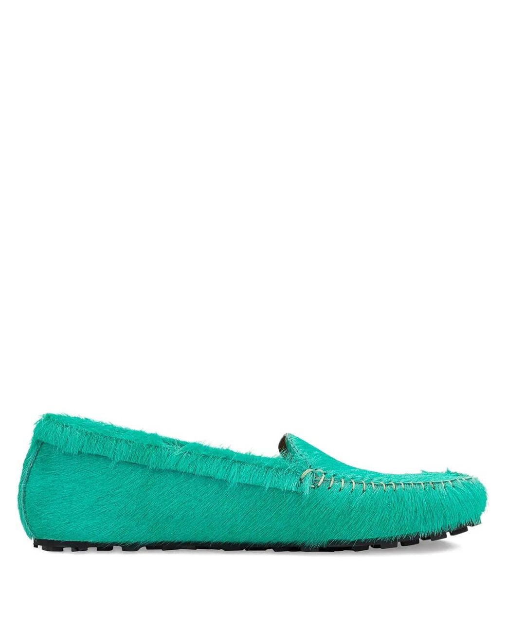 Marni Green Brushed Loafers for men