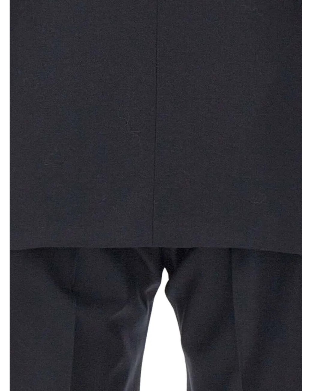 Corneliani Black Peak Lapel Two-Piece Suit for men