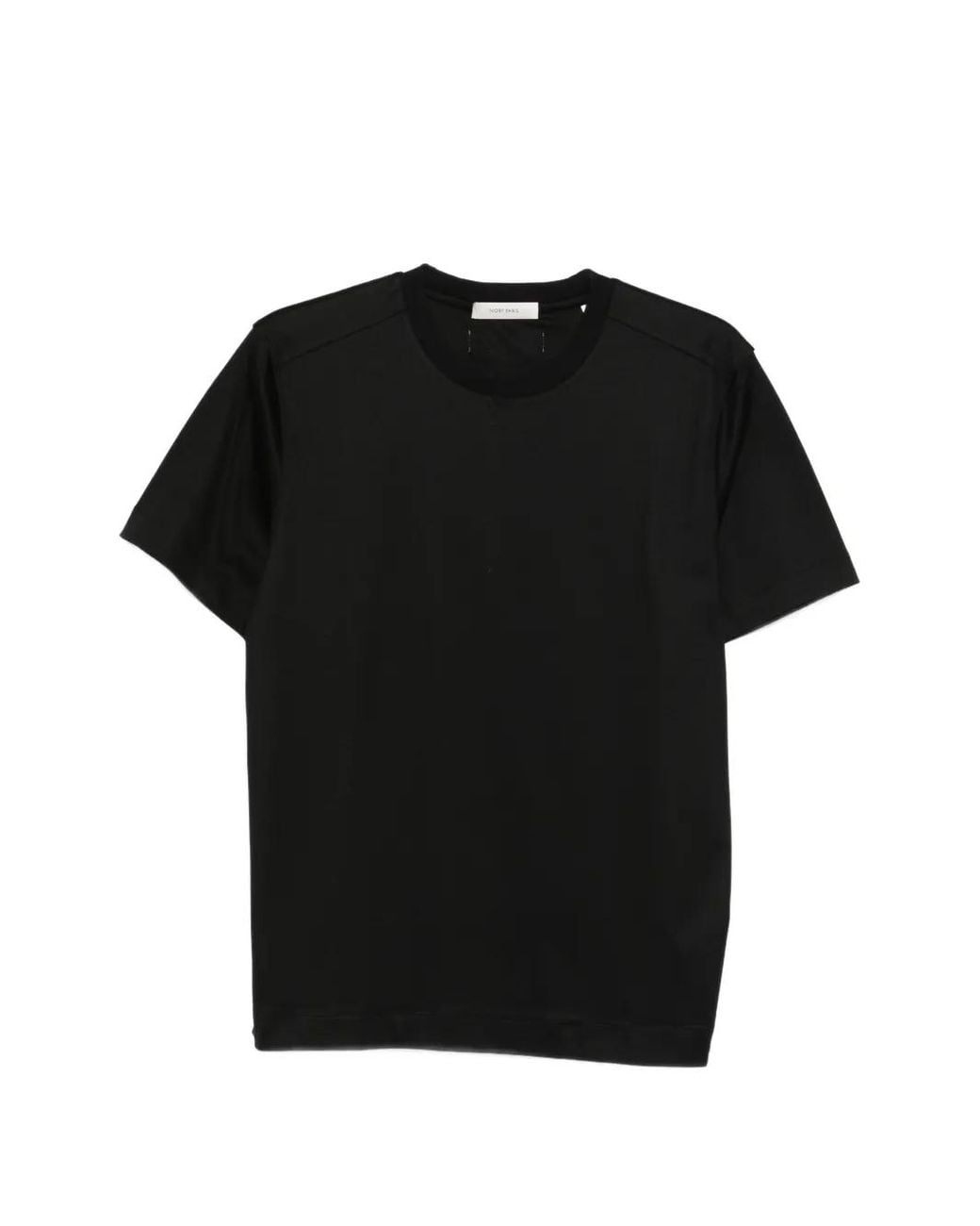 IVORY PARIS Black T-Shirt À Col Rond for men