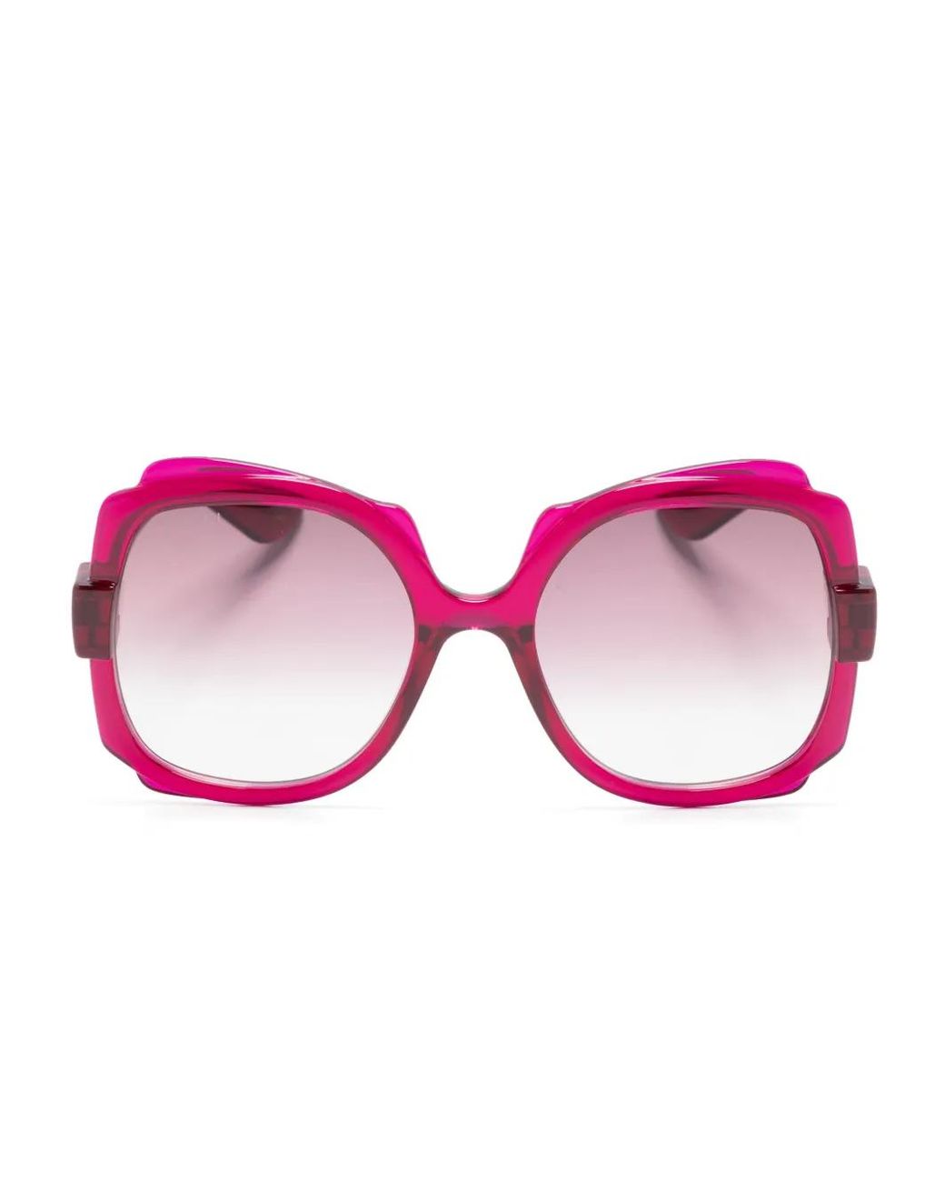 Gucci Pink Square-Frame Gradient Sunglasses