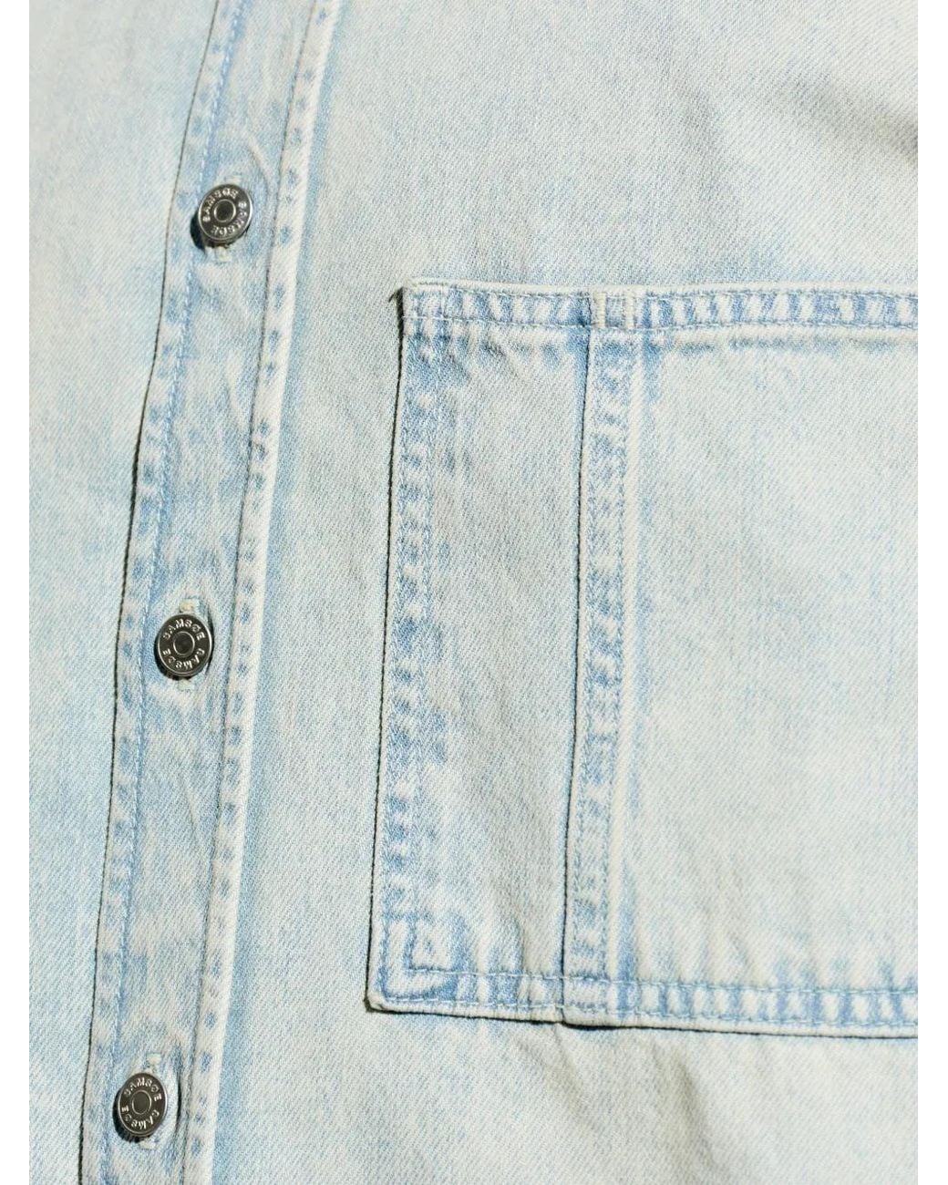 Samsøe & Samsøe Blue Sadamon Pocket Buttoned Shirt for men