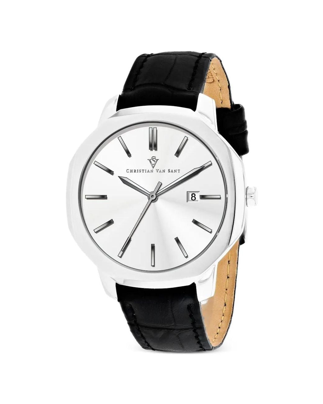 Christian Van Sant White Octavius Slim 42Mm Watch for men
