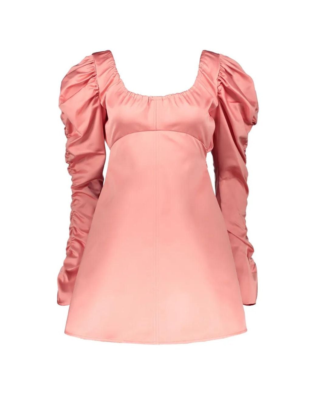 Ellery Pink Gathered-Sleeve Dress