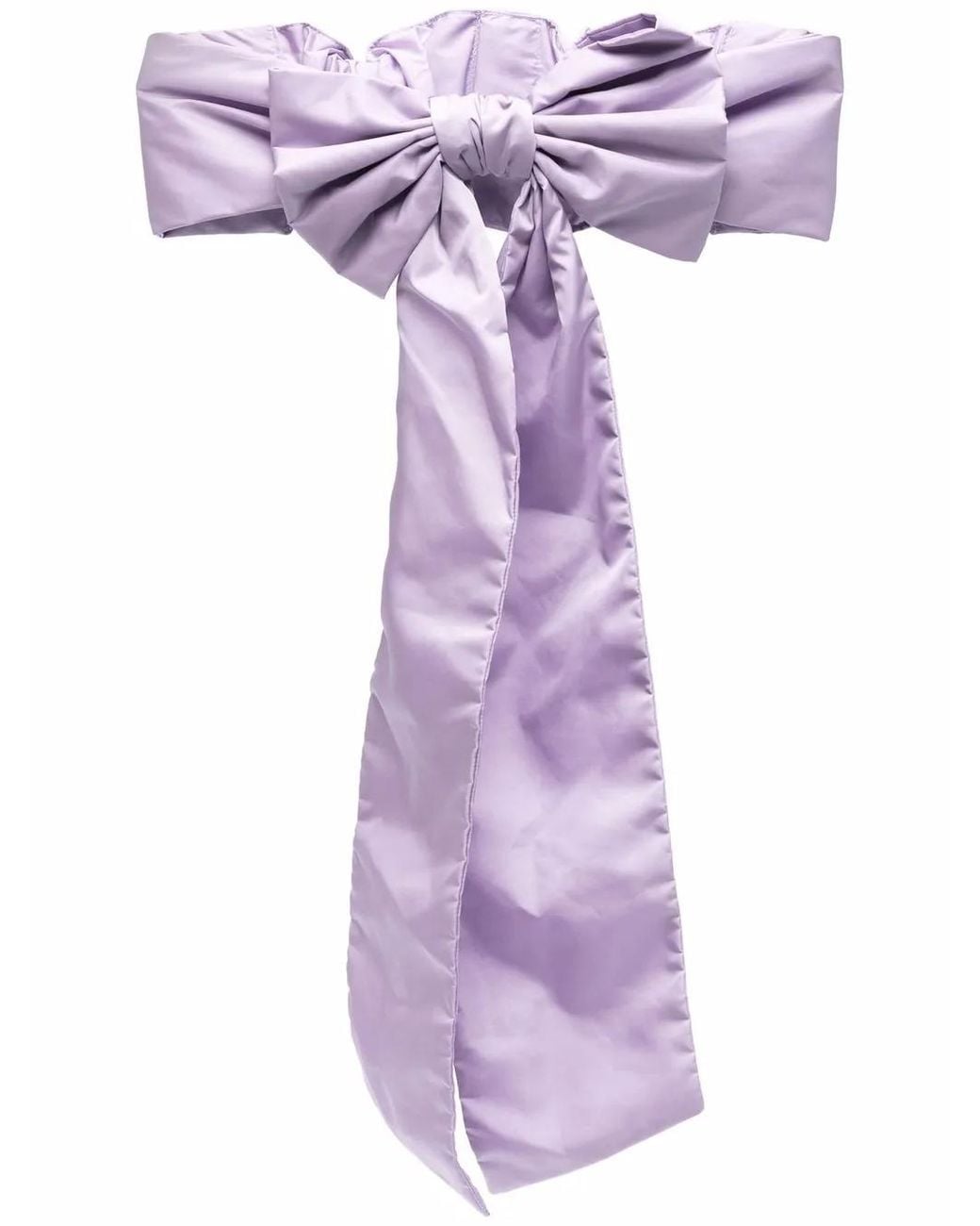 Red(v) Purple Bow-Detail Waist Belt