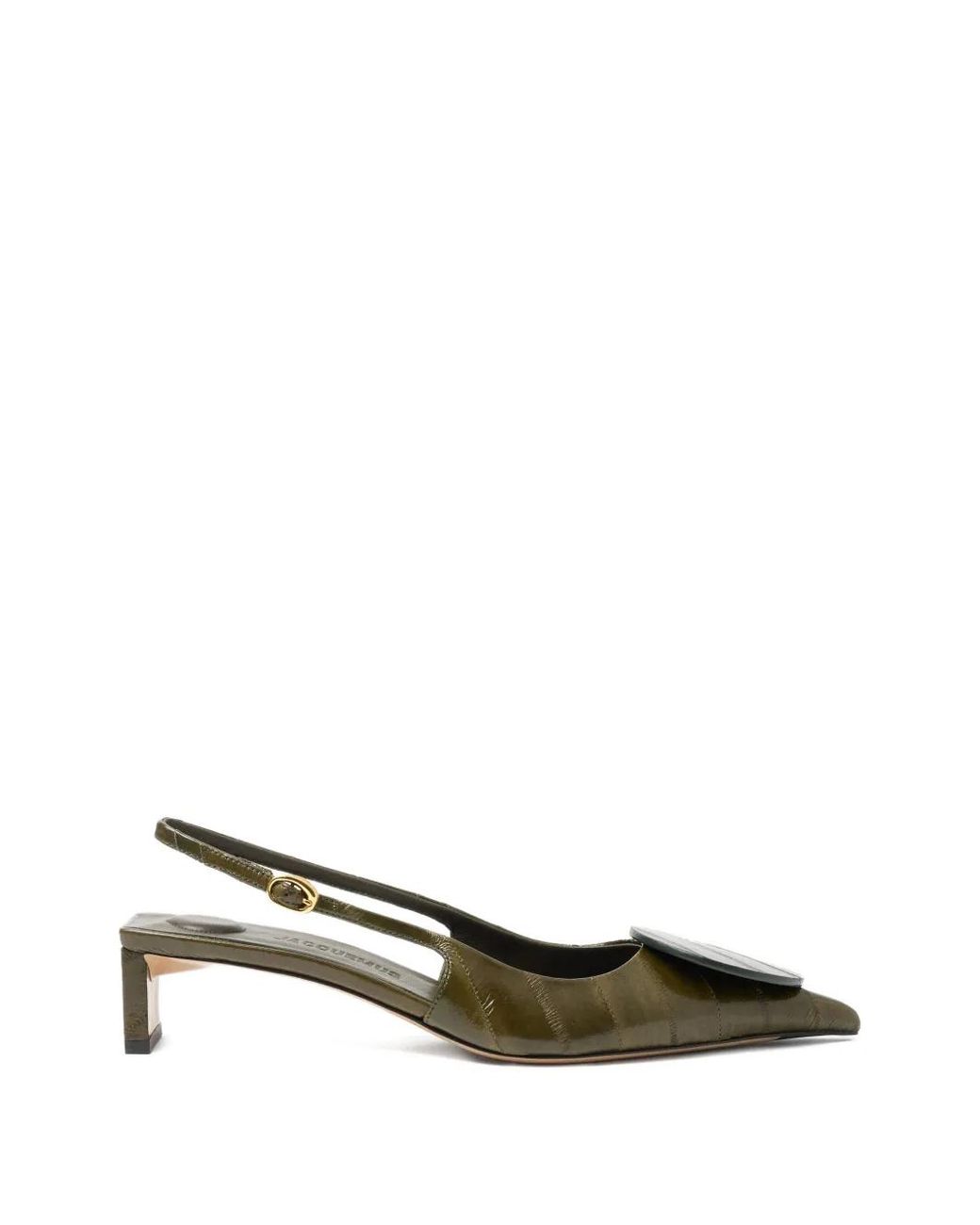 Jacquemus Metallic The Low Duelo Slingback Sandals