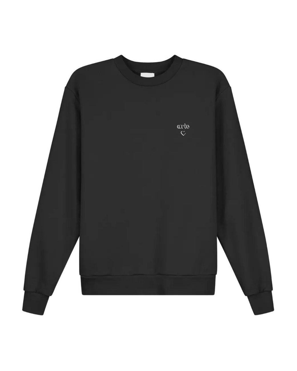Arte' Black Cotton Sweatshirt for men